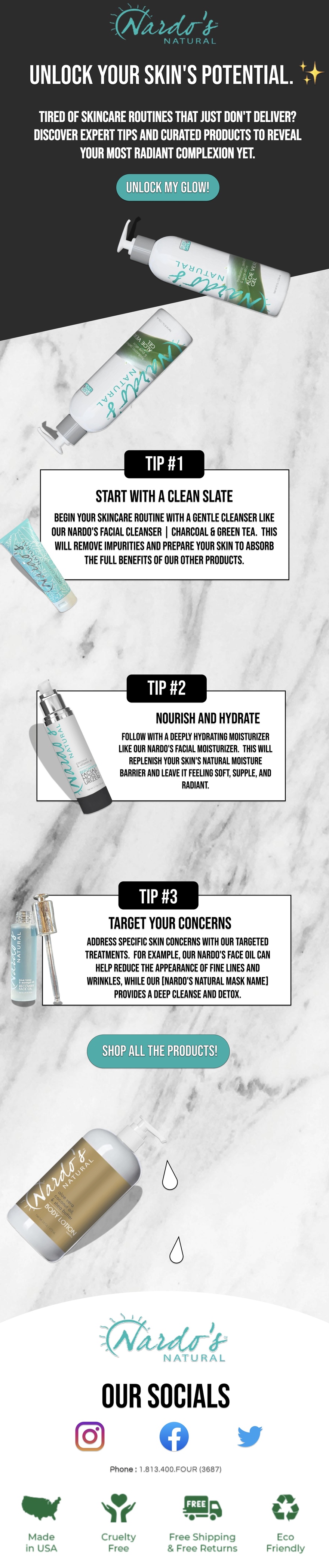 Welcome flow email design for a wellness brand — CopySharks